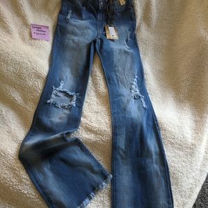Vibrant boot cut jeans